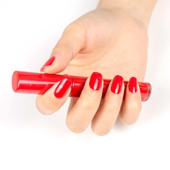 Bandes de vernis gel UV couleur rouge vif