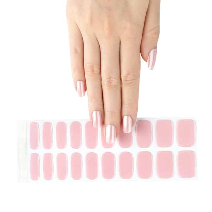 Bandes de vernis gel UV Rose pailleté