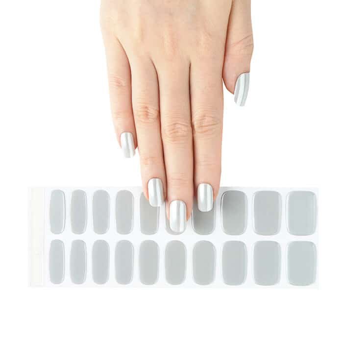 Bandes de vernis gel UV couleur Argent Sowoa