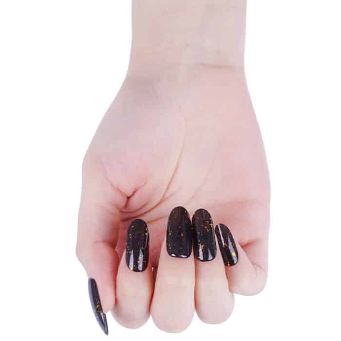 bandes de vernis gel uv effet ambré