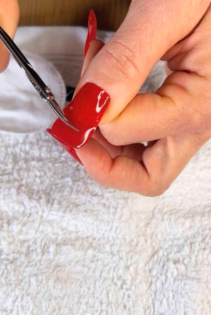 Couper bandes vernis gel