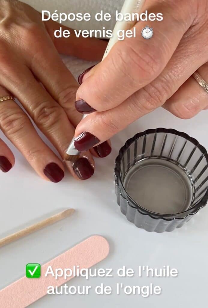 Comment déposer des bandes de vernis gel