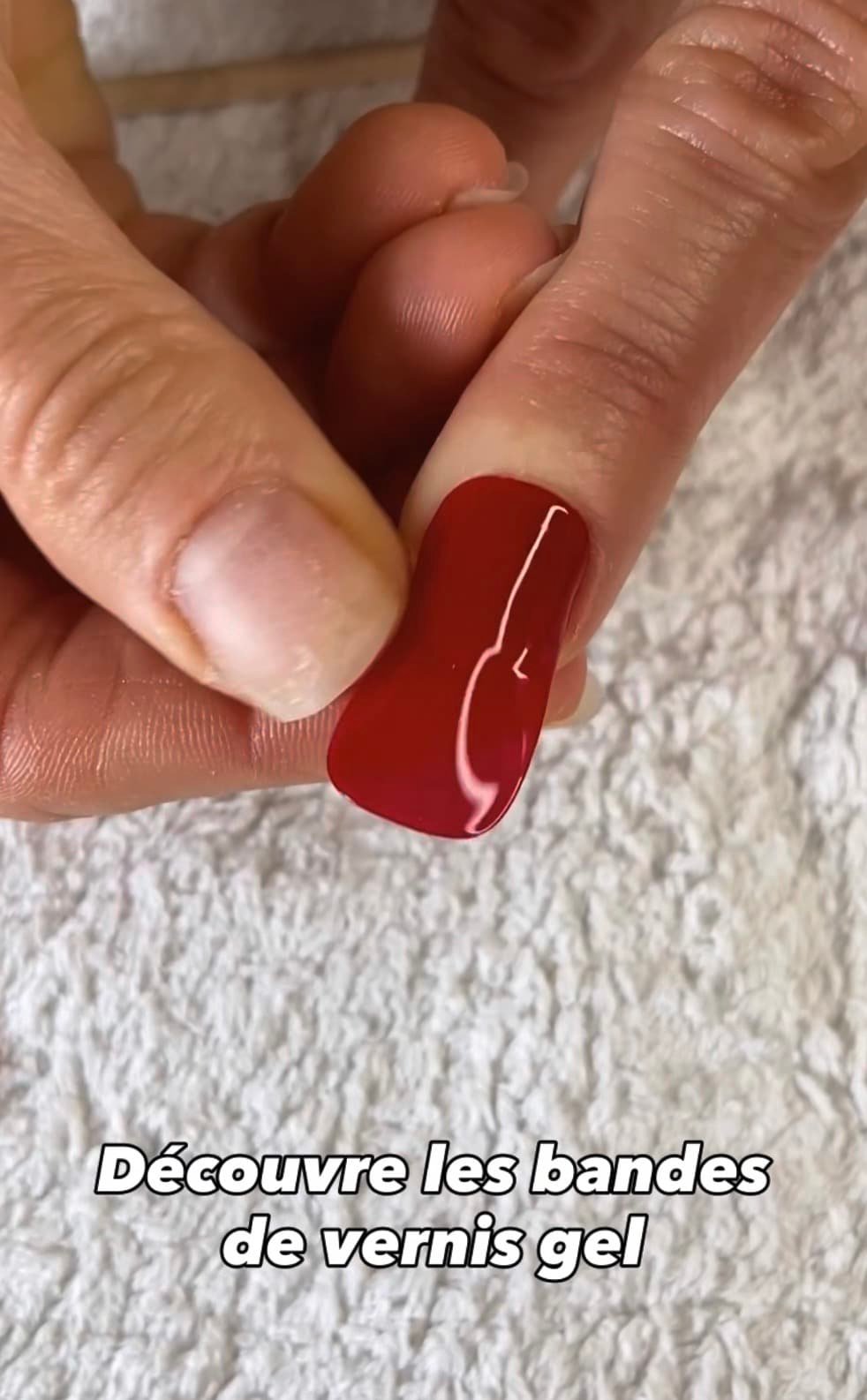 poser bandes vernis gel